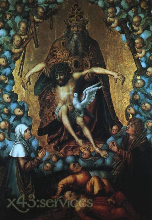 Lucas Cranach d Ae - Die Dreifaltigkeit - The Trinity
